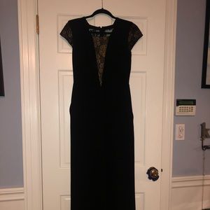 Black with gold jumpsuit